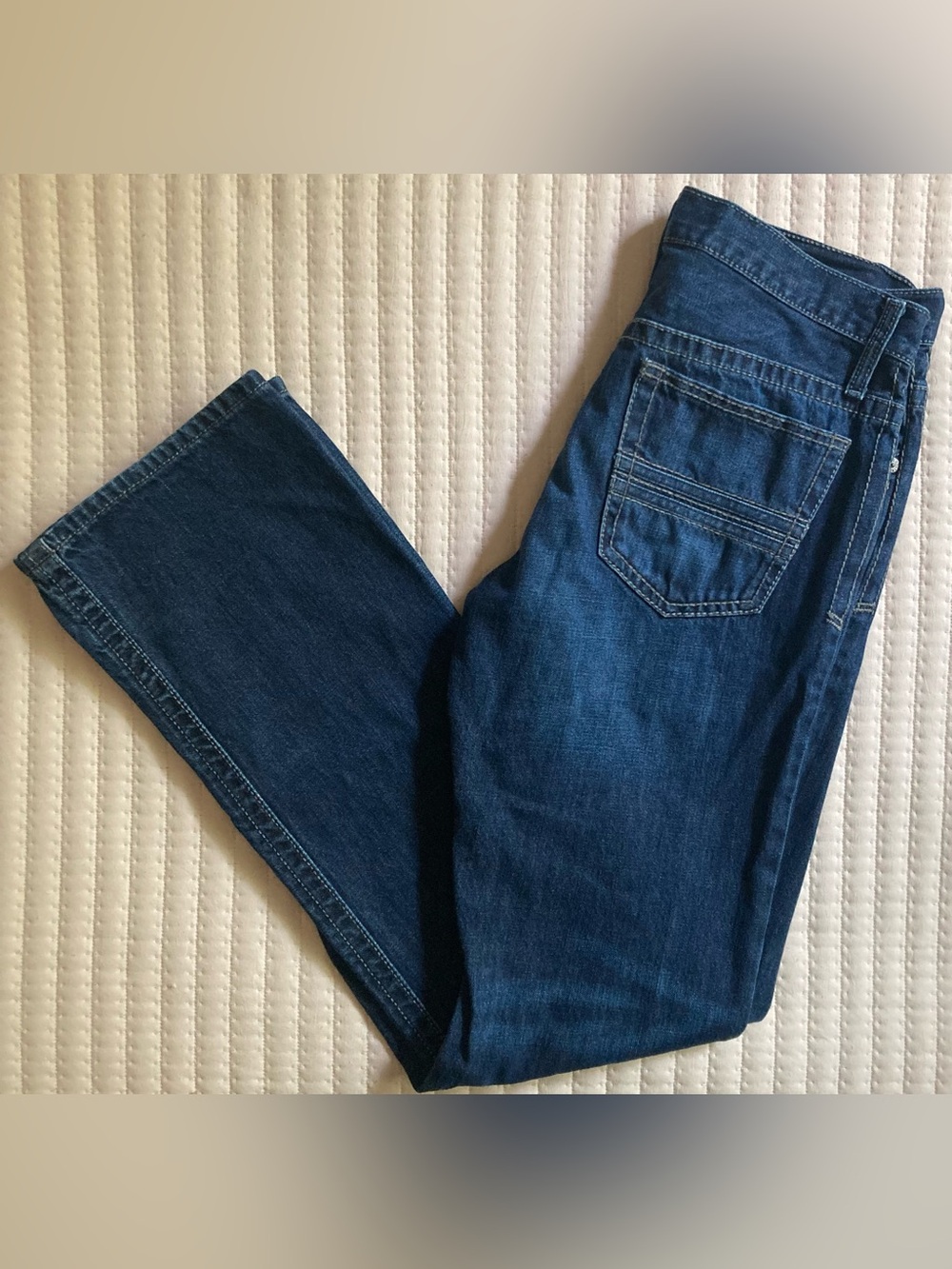 Cinch Ian Slim Bootcut Blue Jeans Men’s 33x35 Dark Wash STYLE MB82236 001